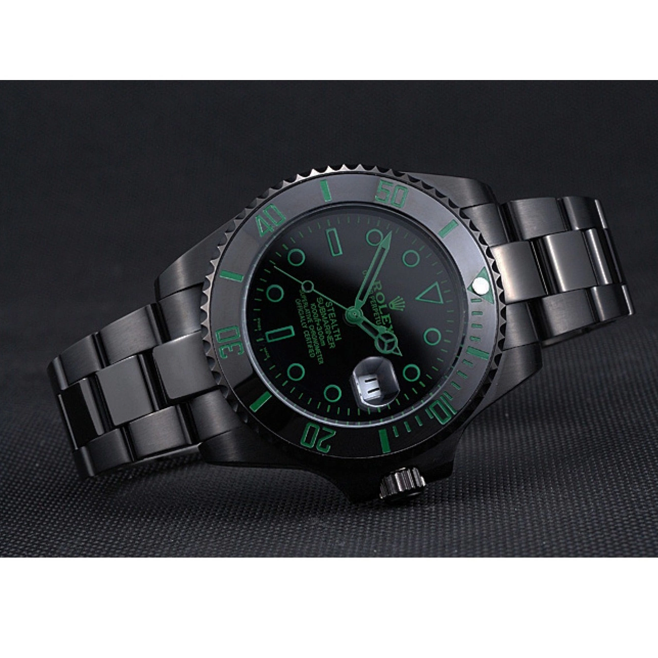 Aaa replica watch Submariner Ceramic Rolex 622007 Black Stealth 0731